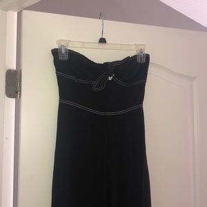 Black Strapless Jumpsuit